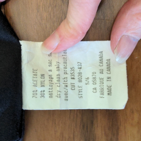 Vintage black lace Esprit dress - Picture 4 of 4